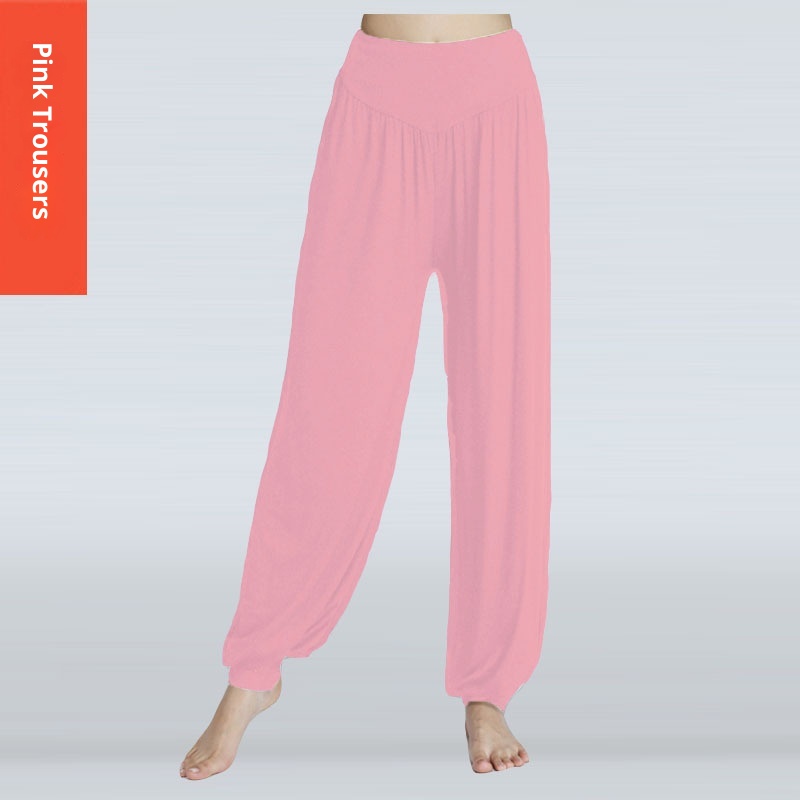 001 New Style Foreign Trade Cross-Border Yoga Modal Exercise Sports Long Square Dance Loose Plus Size Lantern Pants_voghion.com