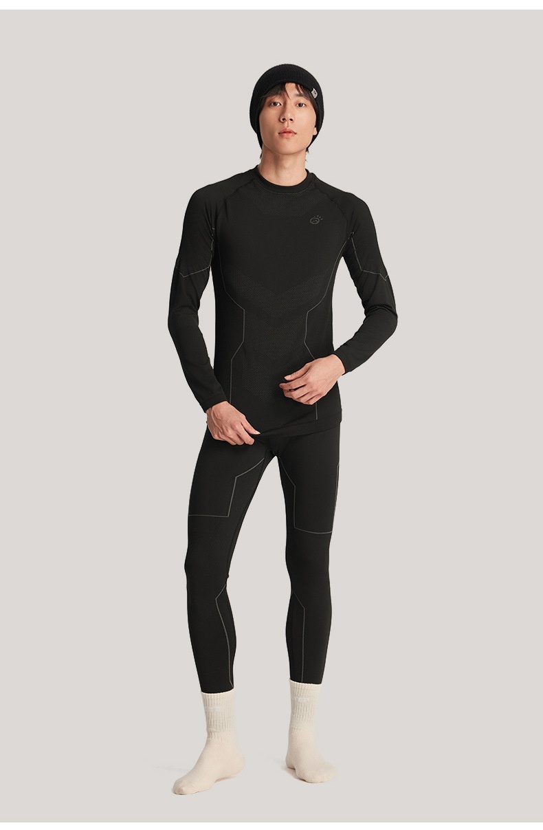 001 TANPO Outdoor Men's Thermal Underwear Set Skiing Sports Running Quick-Dry Layer Autumn Winter Base Shirt And Pants_voghion.com