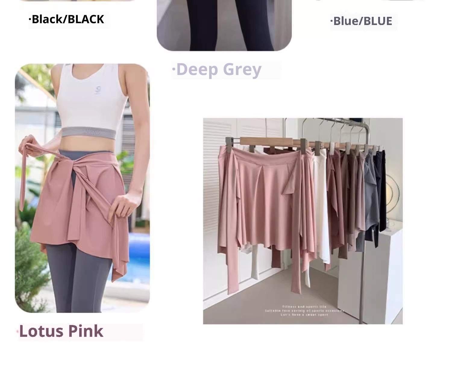 001 No More Embarrassment In Yoga Pants Covering Spring And Autumn One-Piece Detachable Short Skirt Sports Fitness_voghion.com