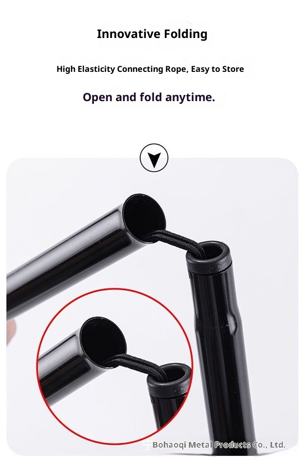 001 Bastone da passeggio per anziani, telescopico, pieghevole, portatile, da arrampicata, da trekking, antiscivolo, in lega di alluminio, con manico curvo_voghion.com