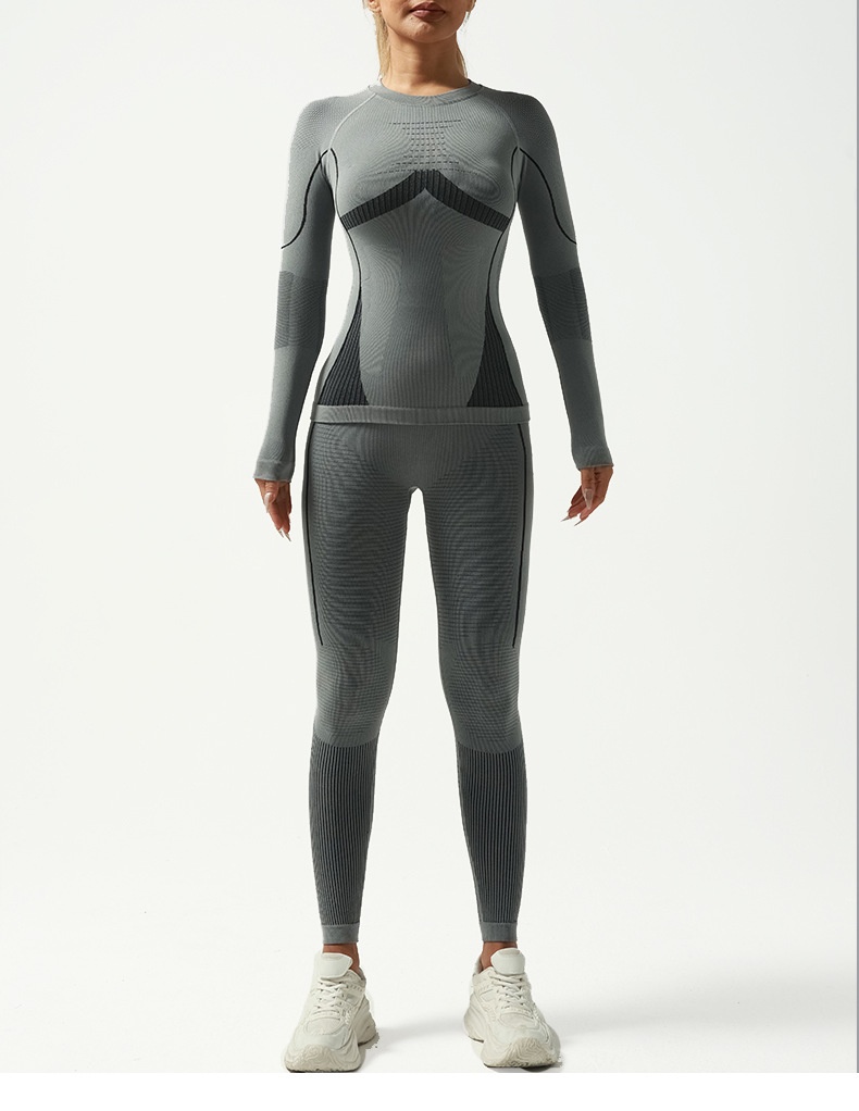001 Yushang Autumn And Winter Quick-Dry Suit Seamless Moisture-Wicking Sweat-Wicking Thermal Ski Underwear Fitness_voghion.com