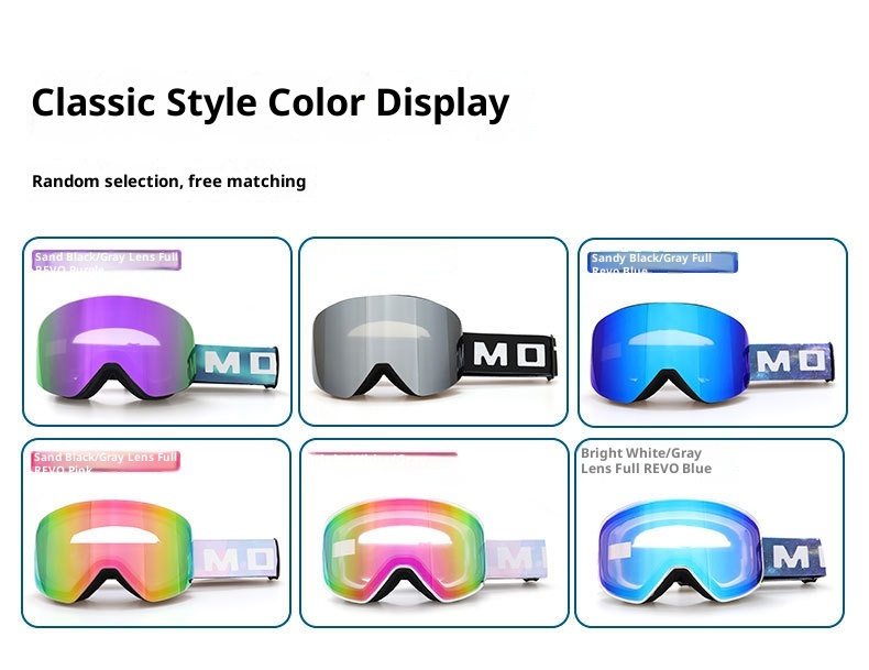 001 Manufacturer In-Stock Unisex Magnetic Cylindrical Ski Glasses Anti-Fog Snow Goggles Protective Gear_voghion.com