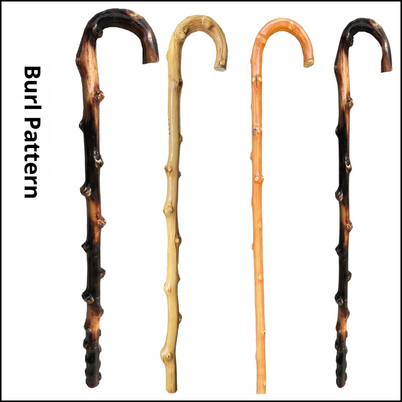 001 Bastone da trekking in rattan di alta qualità, in legno massello, per anziani, con spedizione gratuita, integrato, antiscivolo_voghion.com