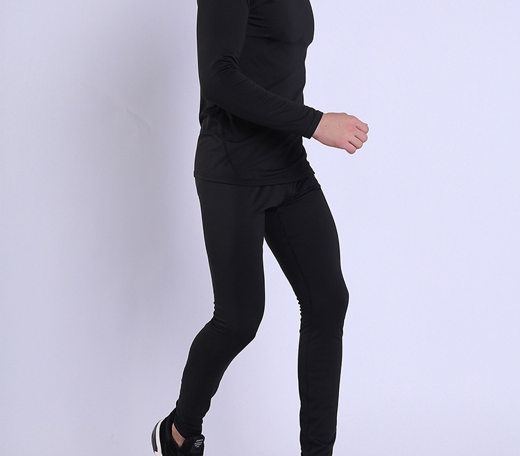 001 HEROBIKER Underwear Set Motorcycle Skiing Tight Long Johns Winter Men's Crew Neck Thermal Top_voghion.com