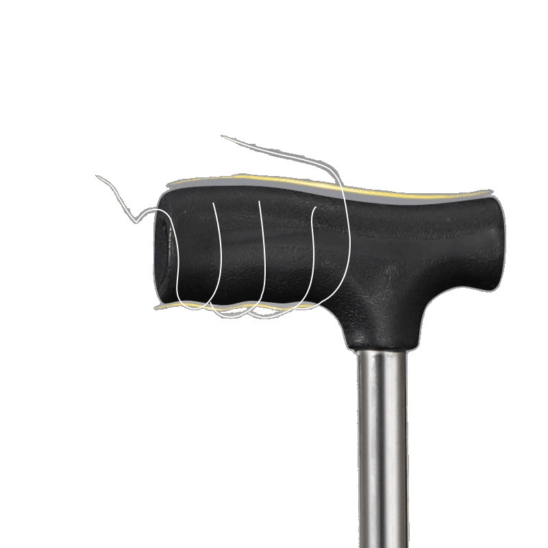 001 Medical Crutches Anti-Fall Thickened Portable Crutch Lightweight Triangle Stool Foldable Telescopic Hiking Stick_voghion.com