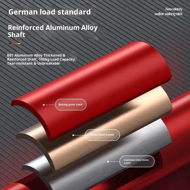 001 Multifunctional Climbing Trekking Pole Aluminum Alloy Telescopic Outdoor Lightweight Walking Stick For Hiking_voghion.com