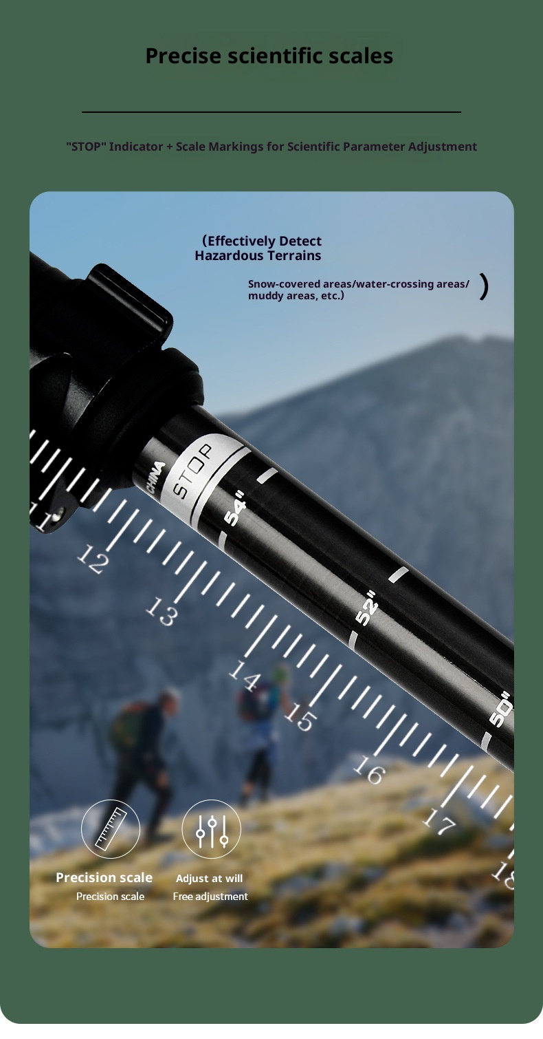 001 Fornitura diretta in fibra di carbonio ultraleggero telescopico escursionismo leggero portatile all'aperto arrampicata trekking pieghevole_voghion.com