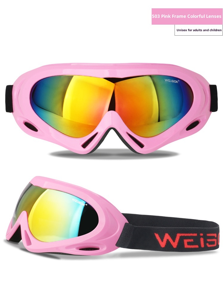 Gafas de montaña de una sola capa para adultos y niños (modelo 001). Resistentes al viento y al polvo. Fabricante de equipos de esquí para exteriores. Envío directo._voghion.com