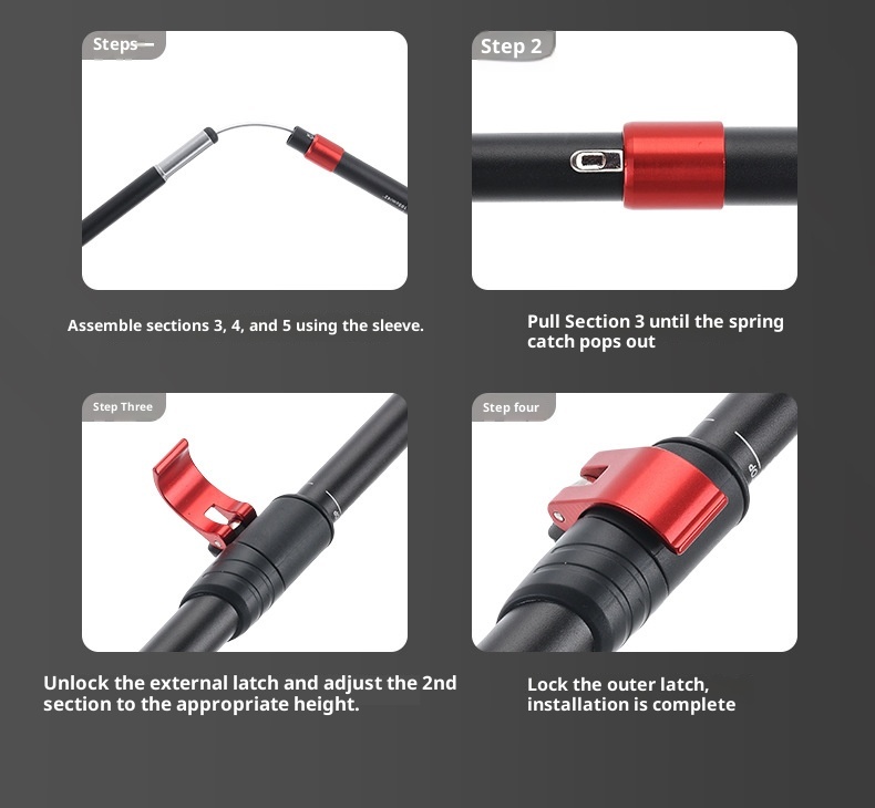 001 Bastone da passeggio professionale pieghevole in lega di alluminio 7075 per esterni, attrezzatura da escursionismo, ultraleggero, portatile, per uomo_voghion.com