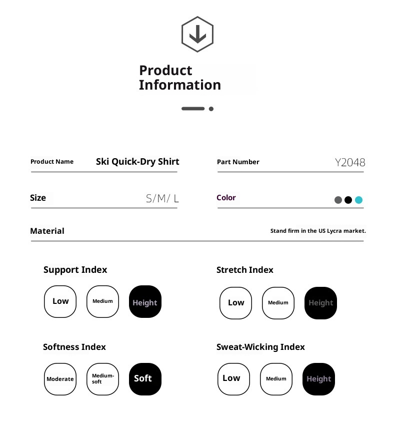 001 Maglia da sci funzionale a compressione monopezzo, elastica e ad asciugatura rapida per bambini, strato di base traspirante e caldo._voghion.com