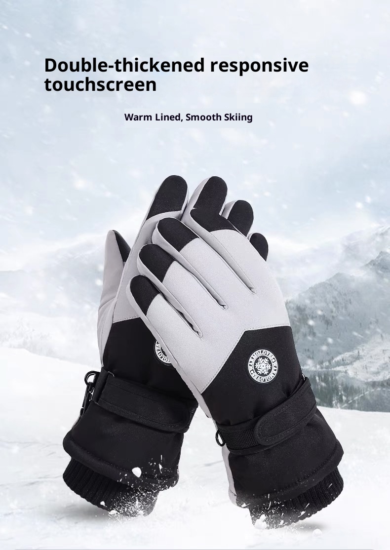 ActiveGo Outdoor Sports Winddicht Waterdicht Touchscreen Groothandel Winter Ski Handschoenen Elektrisch Motorrijden Warm_voghion.com