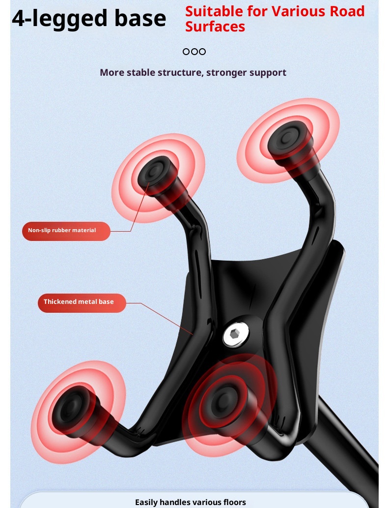 001 Elderly Telescopic Four-Legged For Seniors Special Armrest Cane Lightweight Multifunctional Non-Slip Walking Stick_voghion.com