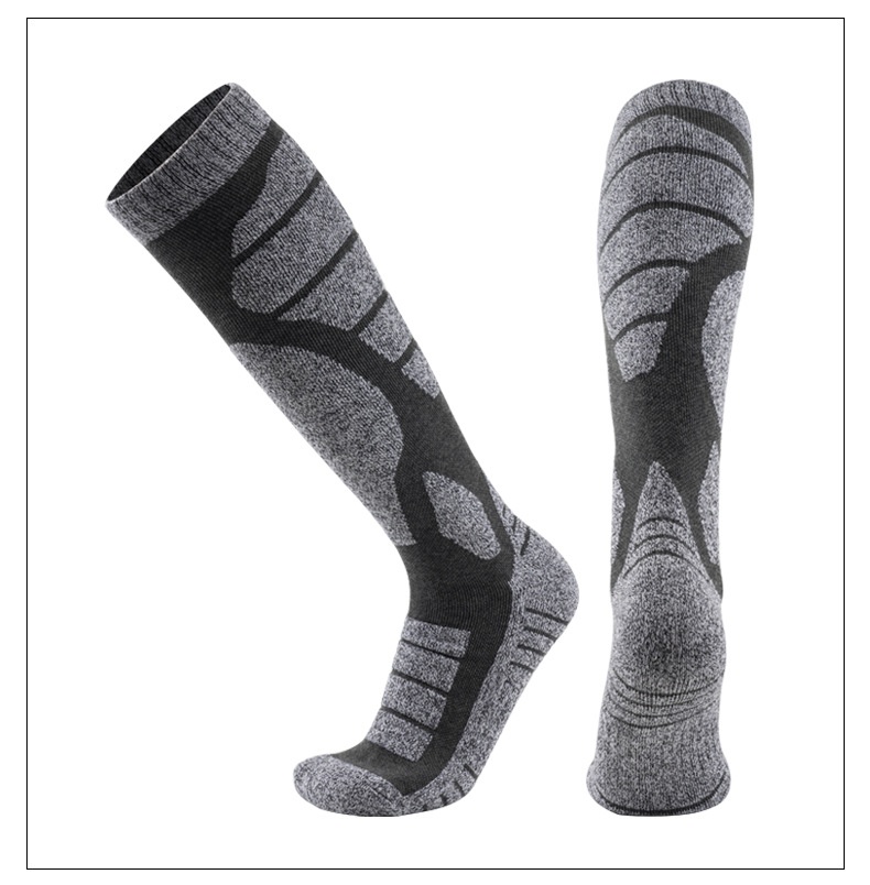 ActiveGo ActiveGo Ski Men And Women Long Tube Warm Thickened Towel Bottom Sports Snow Mountaineering Performance Socks_voghion.com