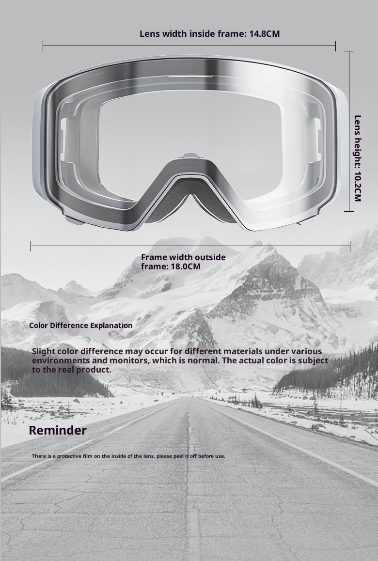 001 Flip Cover Color Changing Ski Anti-Fog Professional Outdoor Mountaineering Windproof Goggles Single And Double Board_voghion.com