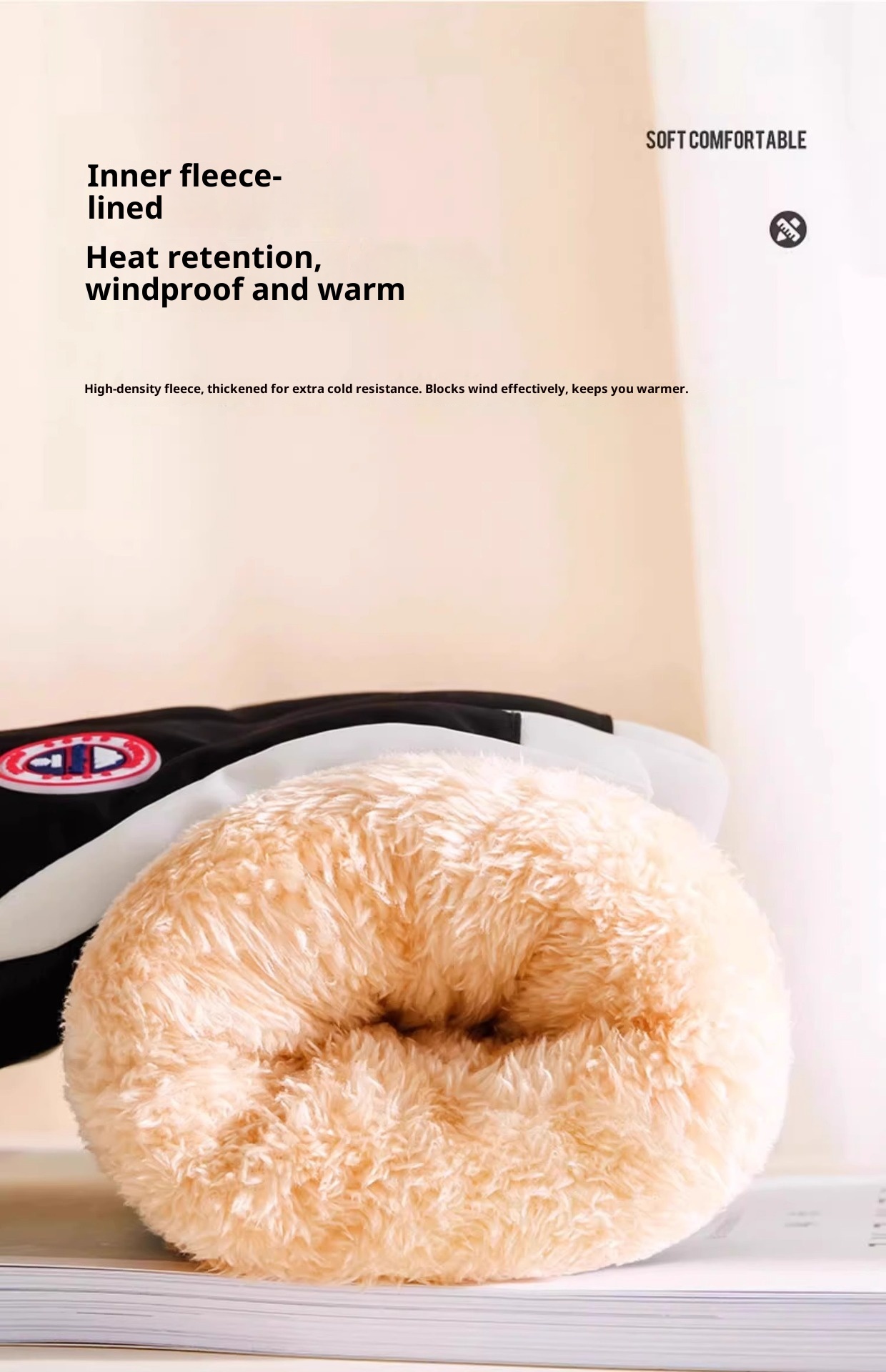 001 Verdikte skihandschoenen voor heren, winddicht, bestand tegen de kou, waterdicht, fleecevoering, warme winterkatoen,_voghion.com