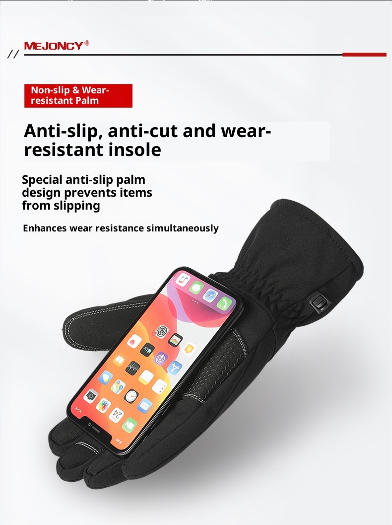 ActiveGo Winter New Fleece-Lined Warm Gloves Outdoor Skiing Cycling Touchscreen Windproof Cold-Proof Non-Slip Mountaineering_voghion.com