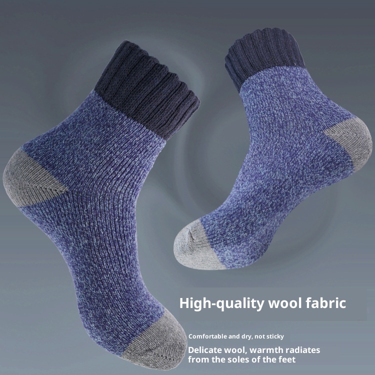 ActiveGo ActiveGo Merino Wool Hiking Running Autumn Winter Thickened Sports Socks Mid-Calf Wholesale Skiing Outdoor_voghion.com