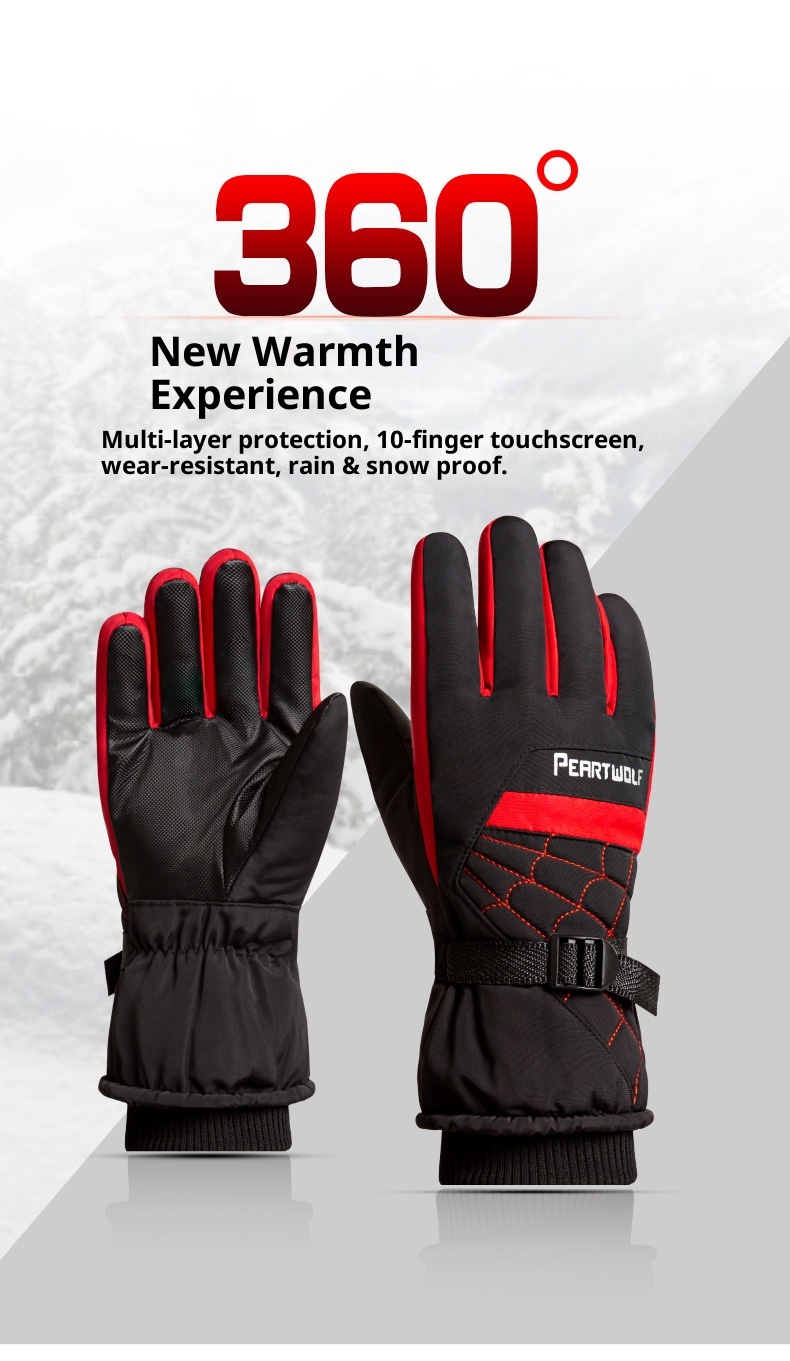 001 Guanti invernali da uomo, caldi, da sci, per moto, bici elettrica, impermeabili, antifreddo, antiscivolo, in cotone spesso_voghion.com