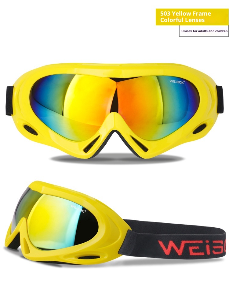 Gafas de montaña de una sola capa para adultos y niños (modelo 001). Resistentes al viento y al polvo. Fabricante de equipos de esquí para exteriores. Envío directo._voghion.com