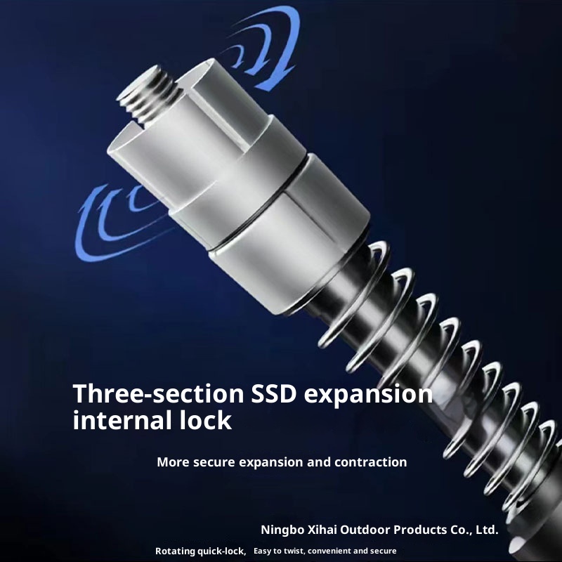 001 Hiking Ultra-light Telescopic Folding Professional Outdoor Trekking Pole Crutch Climbing Gear Aluminum Alloy Walking_voghion.com