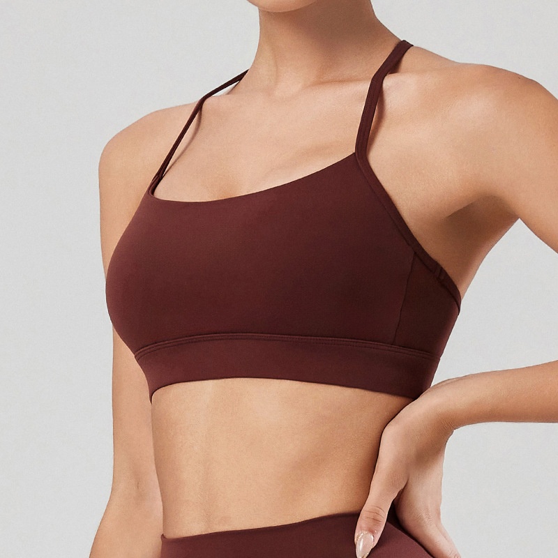 001 Reggiseno sportivo aderente antiurto con schiena a Y europeo e americano per donna, per fitness, corsa, attività all'aperto, ad asciugatura rapida_voghion.com