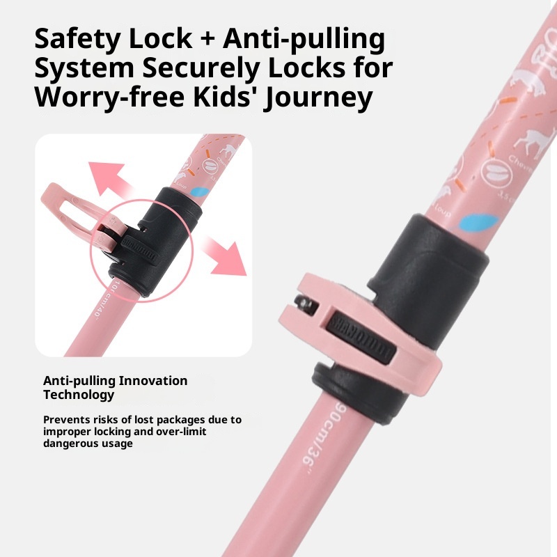 001 Bastone da passeggio ultraleggero pieghevole per bambini da 32 cm, per arrampicata e trekking_voghion.com