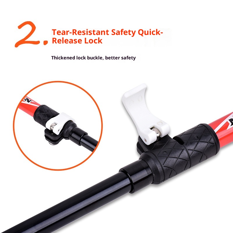 001 Robinson Trekking Pole Folding Aluminum Alloy Five Sections Ultra-Light Telescopic Outdoor Ultra-Short Trail Running_voghion.com