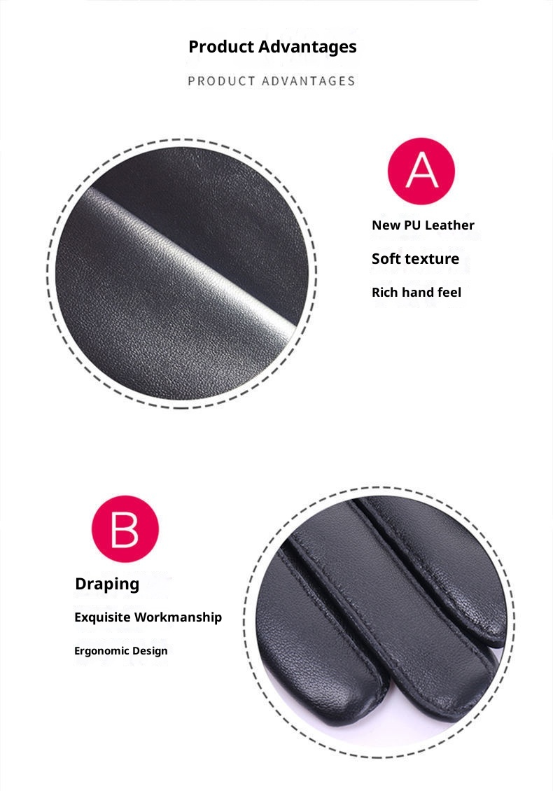 001 Warm Touchscreen Leather For Men Winter Outdoor Windproof Cold-Proof Cycling Fleece-Lined Thickened Motorcycle Gloves_voghion.com