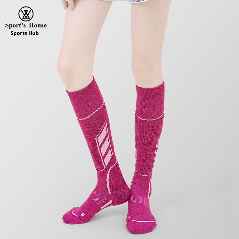 ActiveGo ActiveGo Sport's House Women's Winter Long Thickened Terry Climbing Merino Wool Ski Socks_voghion.com