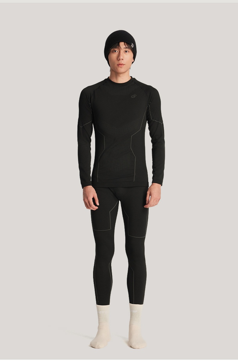 001 TANPO Outdoor Men's Thermal Underwear Set Skiing Sports Running Quick-Dry Layer Autumn Winter Base Shirt And Pants_voghion.com