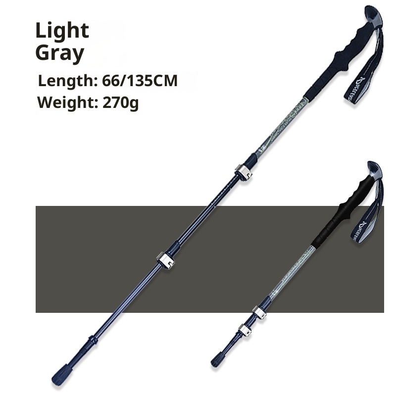 001 Manufacturer Wholesale Thickened New Model 7075 Metal External Lock Hiking Walking Stick_voghion.com