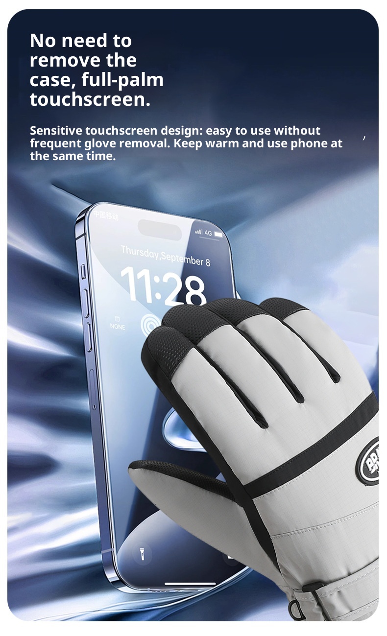 001 Nuovi guanti da sci da uomo, invernali, impermeabili, caldi, foderati in pile, spessi, antifreddo, carini, in cotone per studenti, per donne_voghion.com