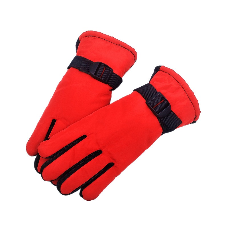 001 Thickened Ski Gloves For Women Winter Korean Version Cold-Proof Warm Cycling Cotton Fleece Student Electric Bike_voghion.com