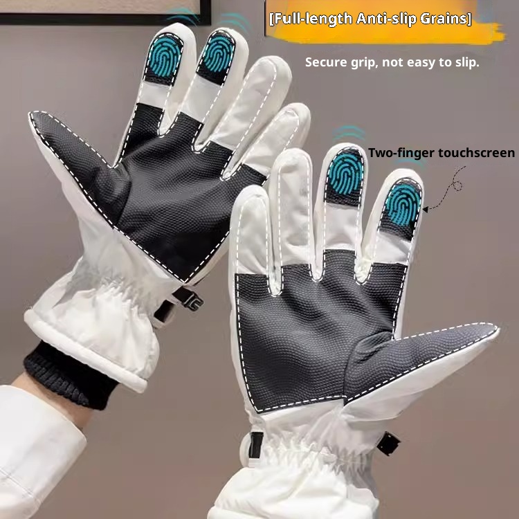 001 Sci per uomo e donna, invernale, resistente al freddo, impermeabile, per giocare sulla neve, rivestito in pile, bici elettrica ispessita_voghion.com