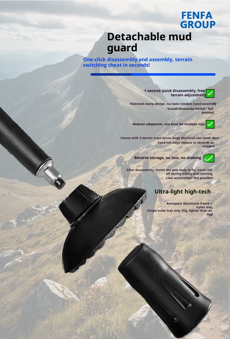 001 Bastone da trekking telescopico da viaggio, da escursionismo, da arrampicata, da esterno, in lega di alluminio, all'ingrosso_voghion.com