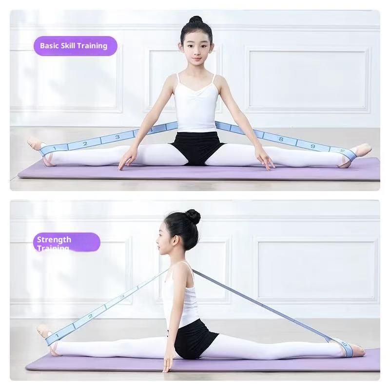 001 Segmentiertes digitales Yoga-Tanz-Ballett-Training Spezial-Dehnung Schulteröffnung Schönheits-Rücken-Widerstandsband_voghion.com