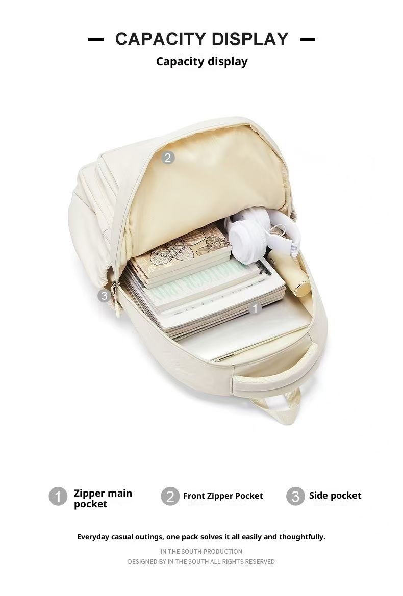 001 Studenten, Hoogwaardige rugzak voor mannen, Casual rugzak voor buiten, Laptoptas voor forenzen in collegestijl_voghion.com