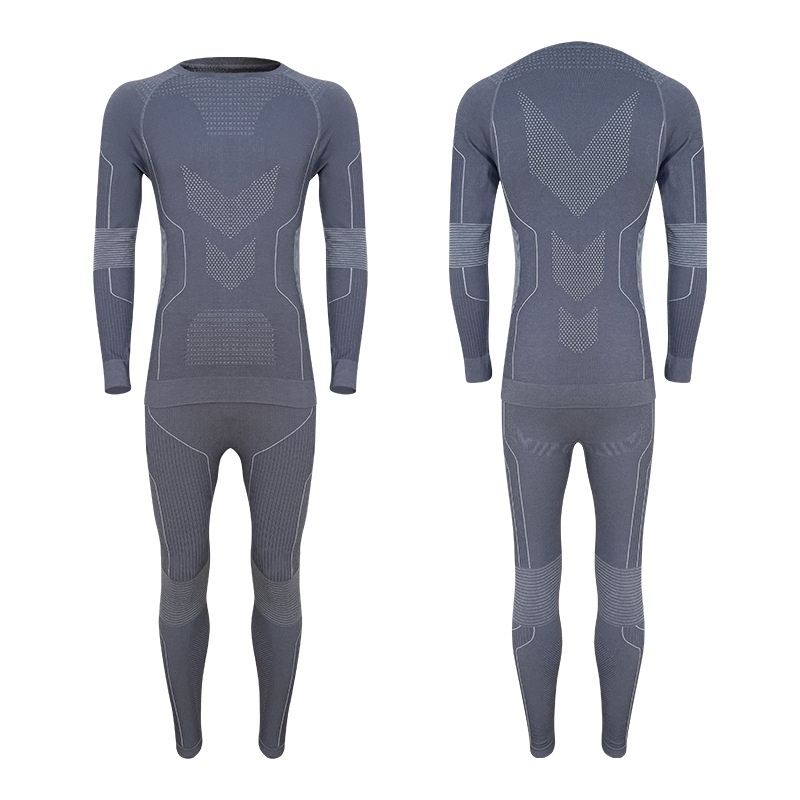 001 Merino Yünü Erkekler ve Kadınlar İçin Açık Hava Yürüyüşü Sonbahar Kış Termal Ter Emici İç Çamaşırı Kayak Takımı Hızlı Kuruyan Giysiler_voghion.com