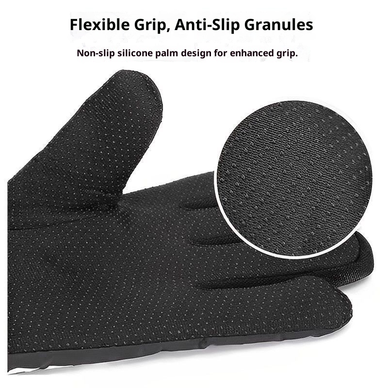 001 Guanti da sci e motociclismo da uomo, caldi, foderati in pile, spessi, antivento e antifreddo, per l'autunno e l'inverno_voghion.com