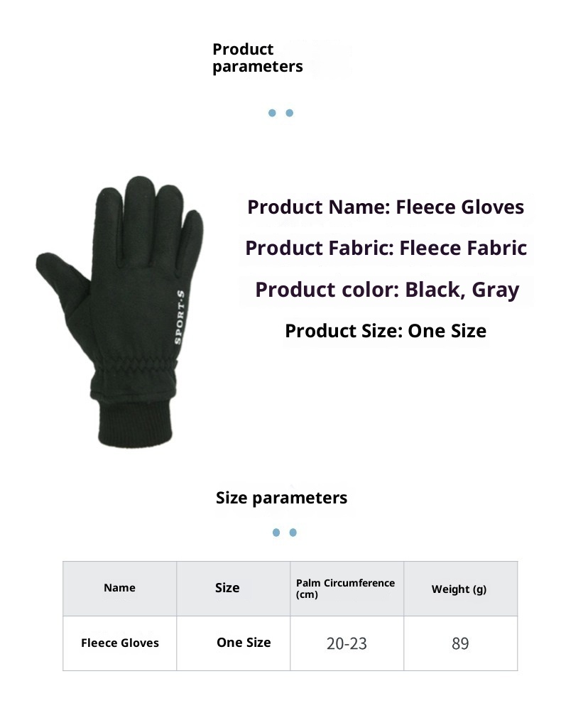 001 Winter Fleecegefütterte Thermohandschuhe für Outdoor-Aktivitäten wie Radfahren, Autofahren und Touchscreen-Bedienung_voghion.com