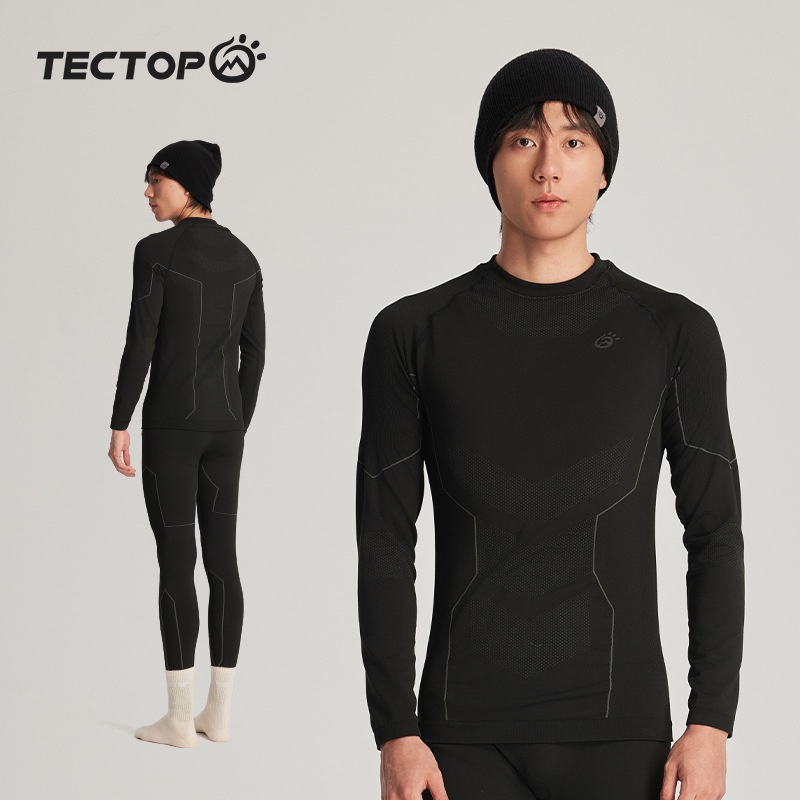 001 TANPO Outdoor Men's Thermal Underwear Set Skiing Sports Running Quick-Dry Layer Autumn Winter Base Shirt And Pants_voghion.com