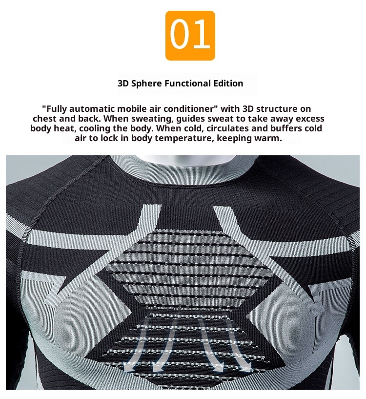 001 Professional Sports Compression Long Sleeve Quick-Dry Tight-Fitting Shirt Unisex Base Layer Equipment Thermal Outdoor_voghion.com