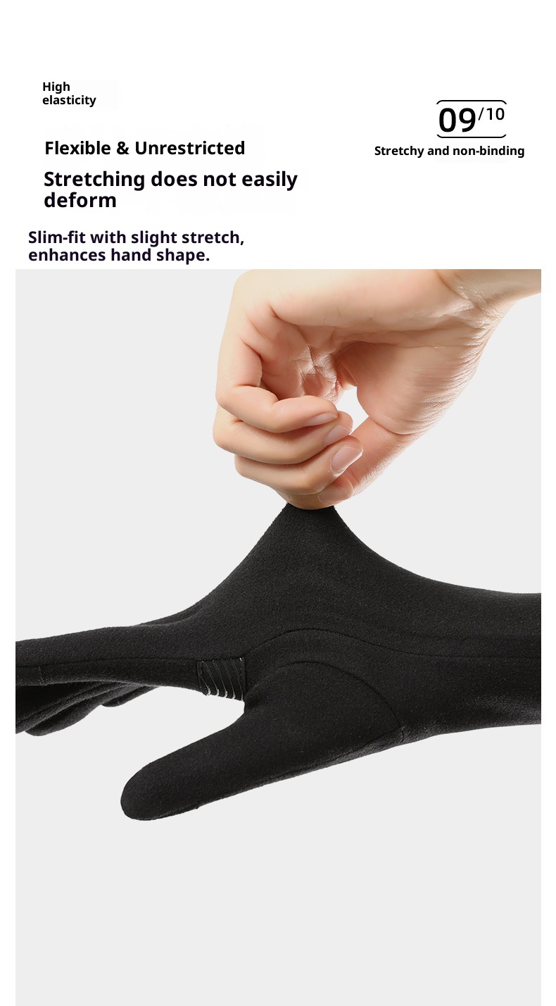 ActiveGo 7A Antibacterial Autumn Winter Ski Lining For Men And Women Outdoor Cycling Running Sports Touchscreen Warm Inner Gloves_voghion.com