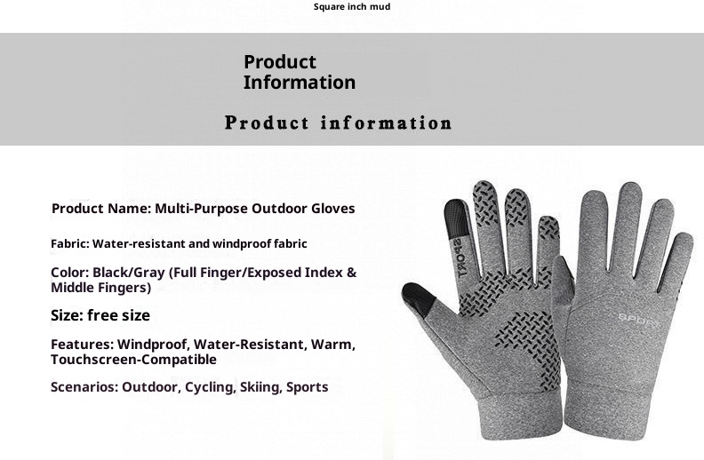 001 Herren Winter-Fahrradhandschuhe Touchscreen Motorradfahren Outdoor Fleece Warm Ski Winddicht Großhandel_voghion.com