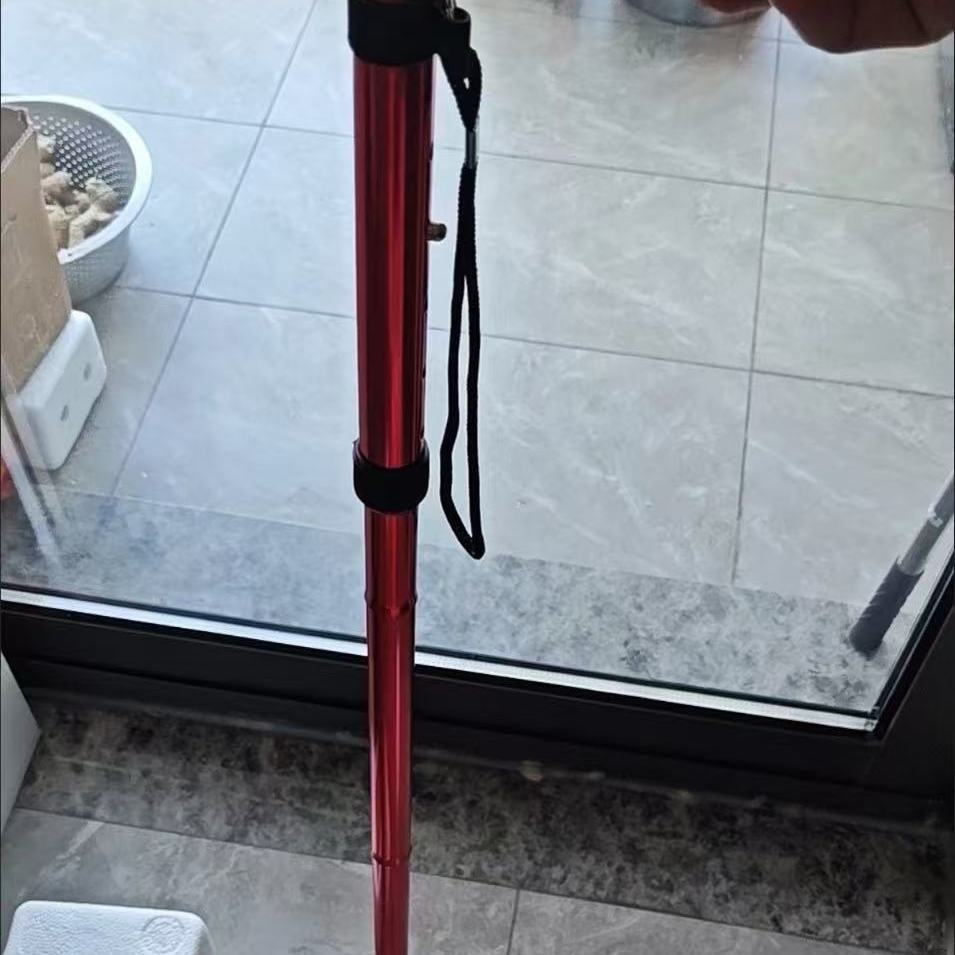 001 Foldable Cane Portable Ultra-light Elderly Walking Outdoor Hiking Stick_voghion.com