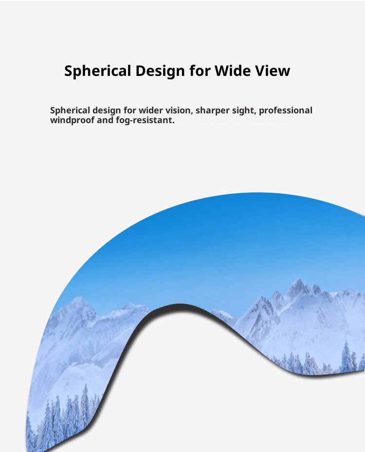 Gafas de montaña de una sola capa para adultos y niños (modelo 001). Resistentes al viento y al polvo. Fabricante de equipos de esquí para exteriores. Envío directo._voghion.com