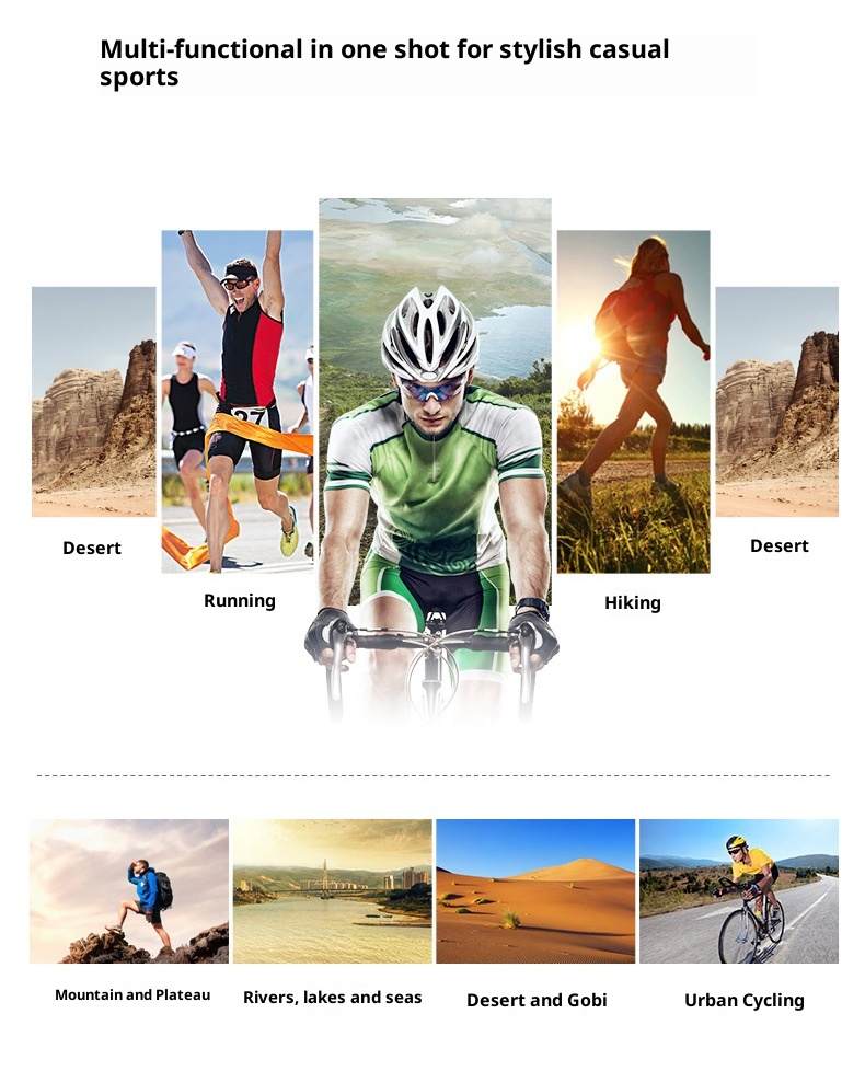 001 Cycling Glasses Outdoor Skiing Windproof Sandproof Mountaineering Running Bicycle Sports Photochromic Sunglasses_voghion.com