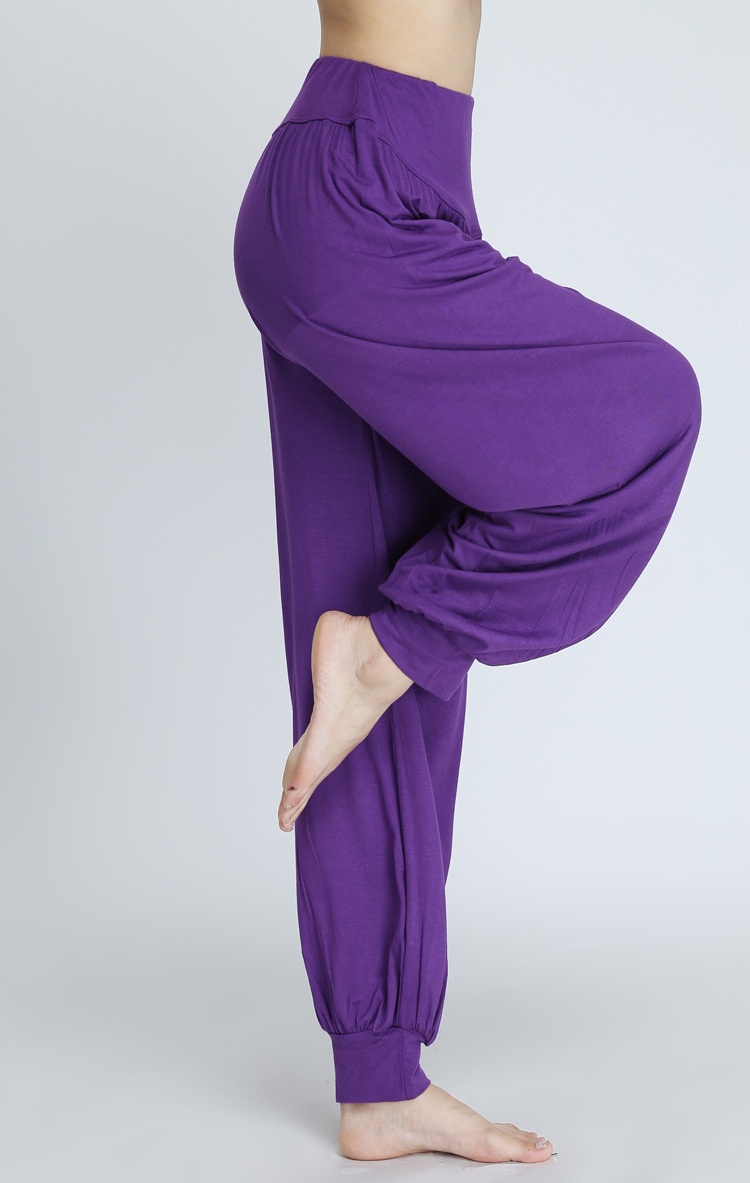 001 New Style Foreign Trade Cross-Border Yoga Modal Exercise Sports Long Square Dance Loose Plus Size Lantern Pants_voghion.com