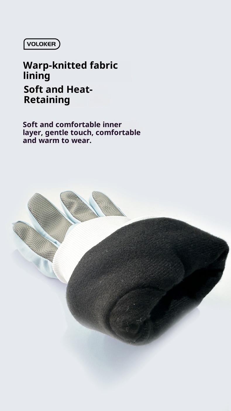 001 Winter-Skihandschuhe für Erwachsene, winddicht, wasserdicht, fleecegefüttert, dick, professionell, warm für Outdoor-Aktivitäten_voghion.com