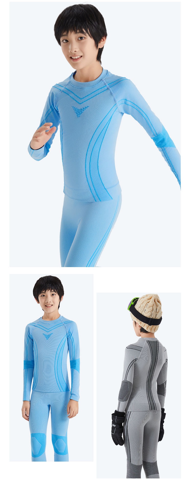 001 Quick-Dry Clothing For Children, Thermal Compression Functional Underwear, Boys And Girls Sweat-Wicking Breathable Set,_voghion.com